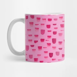 Pink Handmade Brush Strokes Mug